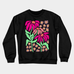 Retro Matisse Flower Design Crewneck Sweatshirt